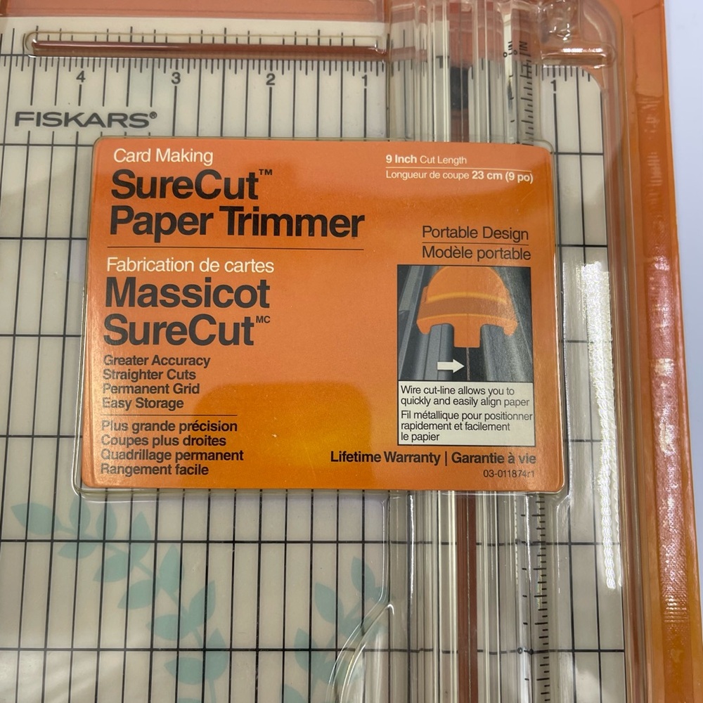 Fiskars “SureCut Card Making”‎ Paper Trimmer 9" 5446 01-005446F New NIP - Picture 3 of 6